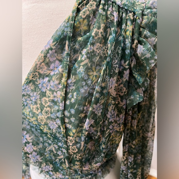 Free People Smocked Floral Twyla Top - Small - Picture 5 of 10